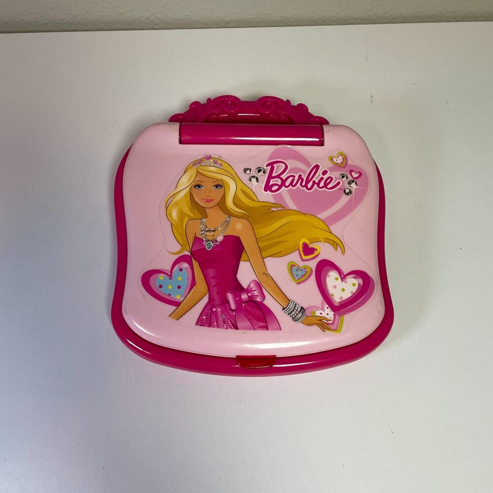 Barbie Little Learner Laptop Interactive Numbers Letters 8 Programs Mattel Rare